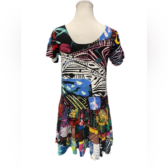 Jams World • Hattie Florentine Hawaiian Floral Retro Multicolor Dress Size XS - Picture 5 of 11